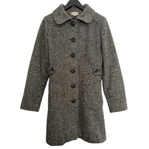 Vintage American Rag Cie - Wool Blend Tweed Coat Women's S